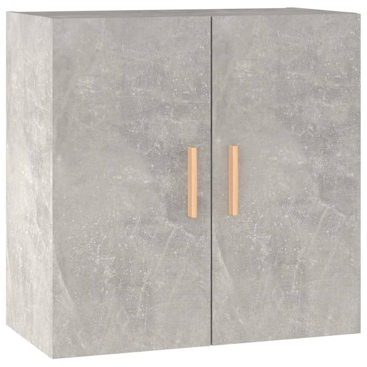 Seinäkaappi betoninharmaa 60x30x60 cm tekninen puu  (12892)