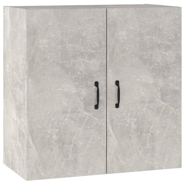 Seinäkaappi betoninharmaa 60x31x60 cm tekninen puu (12901)