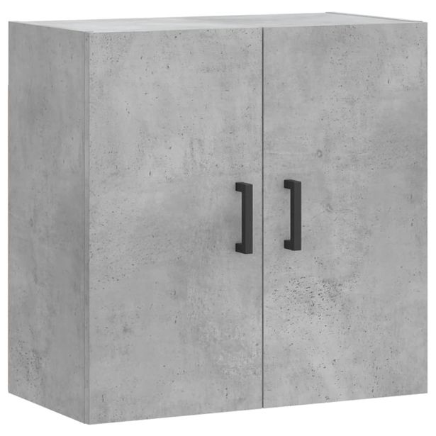 Seinäkaappi betoninharmaa 60x31x60 cm tekninen puu (29968)