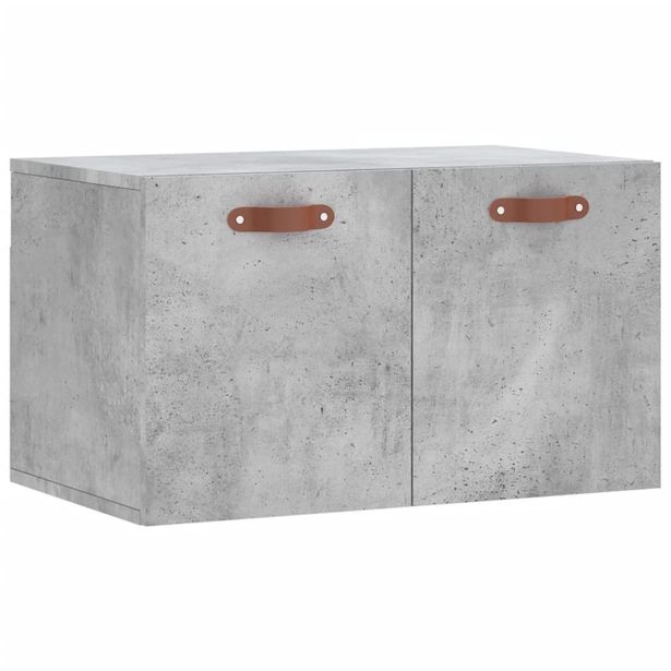 Seinäkaappi betoninharmaa 60x36,5x35 cm tekninen puu (30000)