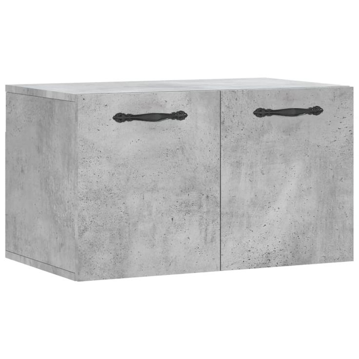 Seinäkaappi betoninharmaa 60x36,5x35 cm tekninen puu (30016)
