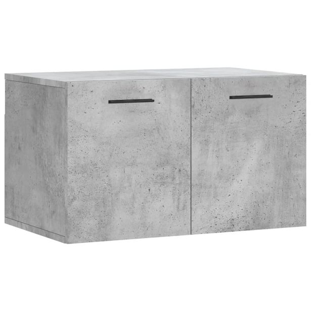 Seinäkaappi betoninharmaa 60x36,5x35 cm tekninen puu (30040)