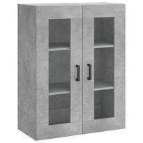 Seinäkaappi betoninharmaa 69,5x34x90 cm (28480)