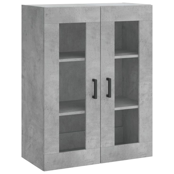 Seinäkaappi betoninharmaa 69,5x34x90 cm (28480)