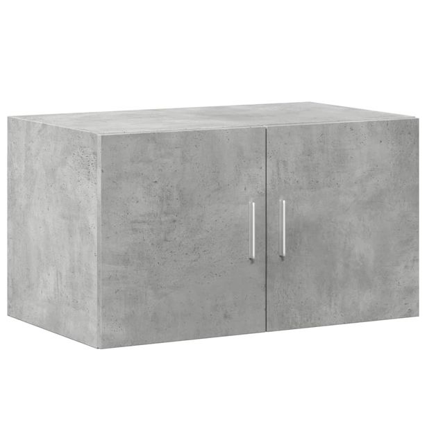 Seinäkaappi betoninharmaa 70x42,5x40 cm tekninen puu (46120)