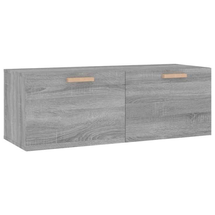 Seinäkaappi harmaa Sonoma 100x36,5x35 cm tekninen puu (17610)