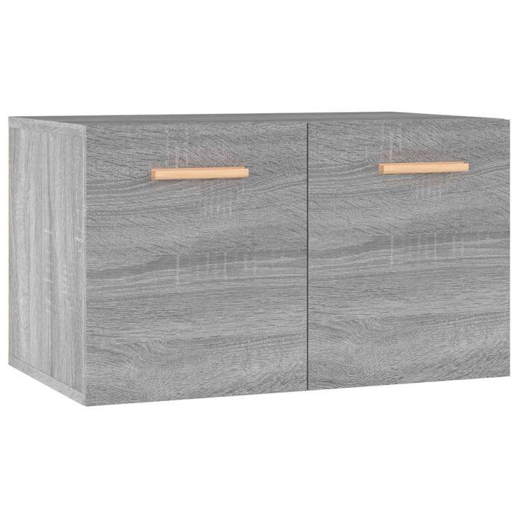 Seinäkaappi harmaa Sonoma 60x36,5x35 cm tekninen puu (17598)