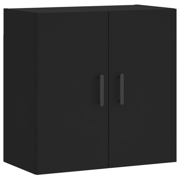 Seinäkaappi musta 60x31x60 cm tekninen puu (29973)