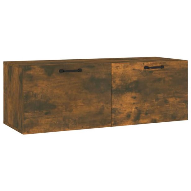 Seinäkaappi savutammi 100x36,5x35 cm tekninen puu (17612)