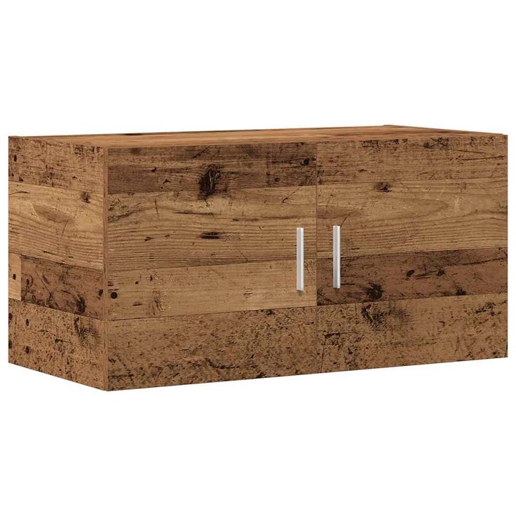 Seinäkaappi vanha puu 80x39x40 cm teknillinen puu (56028)