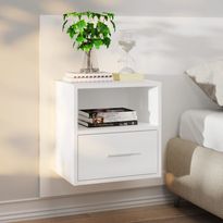 Yöpöytä seinälle kiinnitettävä,  48,5x32,5x80cm, eri pakkauskokoja ja värejä