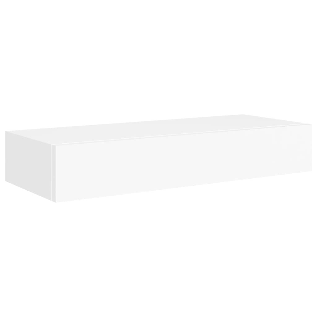 Seinälaatikkohylly valkoinen 60x23,5x10 cm MDF (30255)