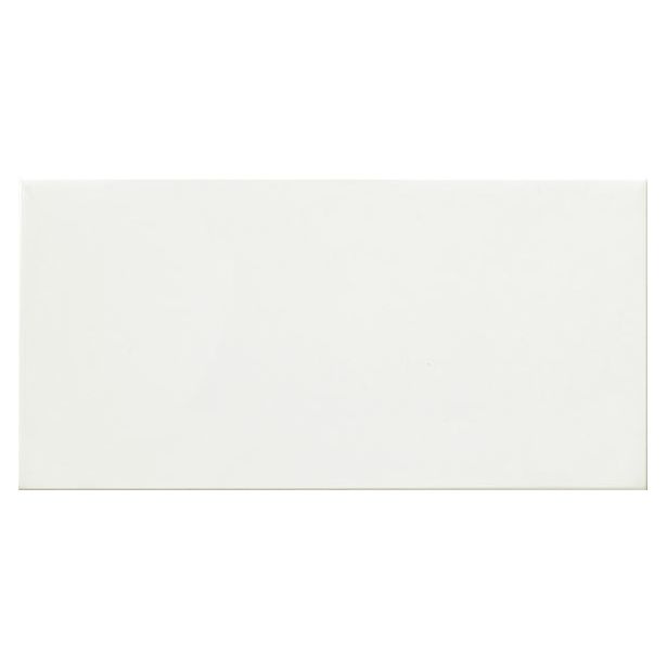 Seinälaatta Laattapiste LPC Listelo matta tasapintainen Blanco Mate 20x10cm