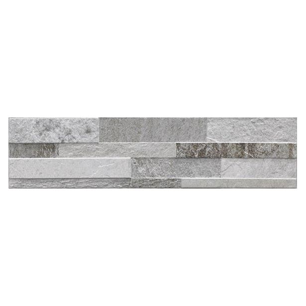 Seinälaatta Laattapiste LPC Murales MRL matta kohokuvioinen harmaa 61x15cm