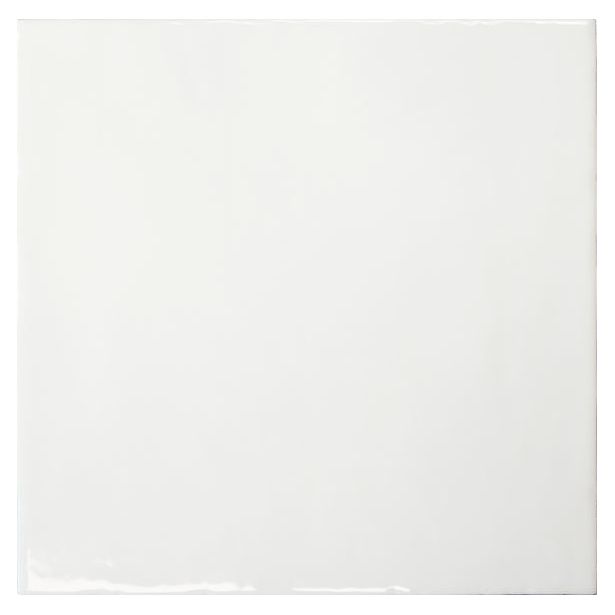 Seinälaatta Laattapiste LPC Porto PRT kiiltävä laineileva valkoinen 20x20cm