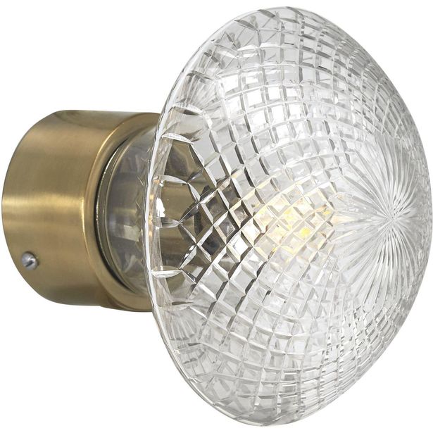 Seinävalaisin PR Home Juliette Ø160x170mm kirkas/messinki