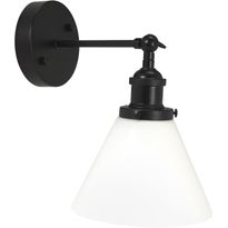 Seinävalaisin PR Home Lambda, 280x180x280mm, musta/opaali