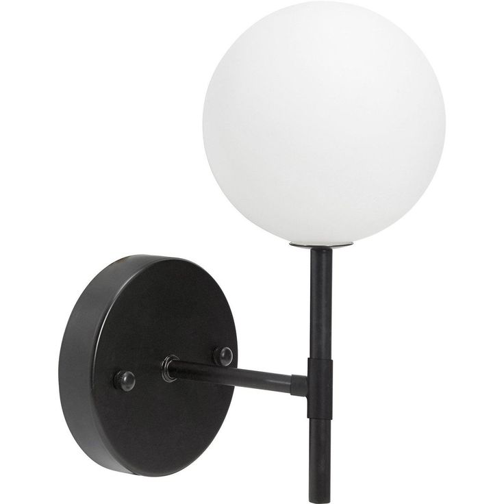 Seinävalaisin PR Home Sigma S 250x120x190mm musta/opaali
