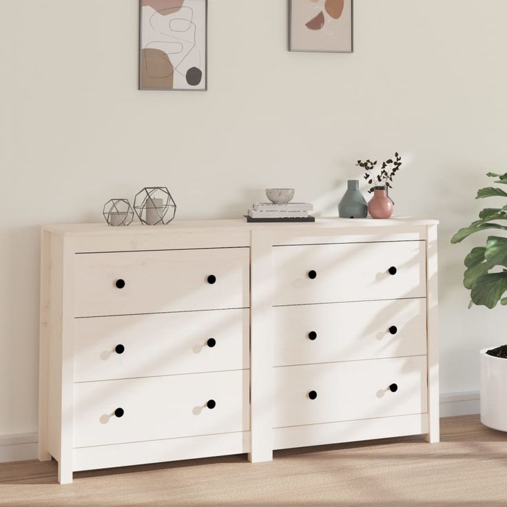 Senkki 140x35x80 cm mänty valkoinen