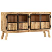 Senkki 160x30x80 cm karkea mangopuu ruskea/ musta