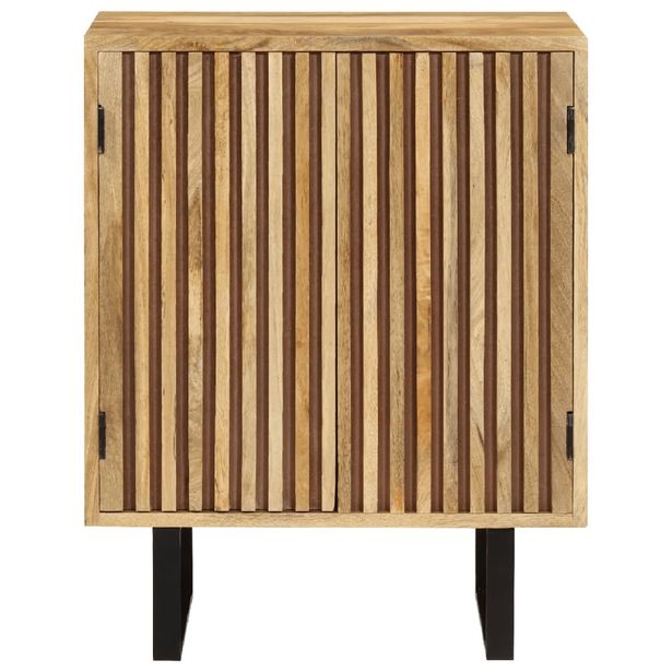 Senkki 2 ovella 55x35x70 cm täysi mangopuu (54983)