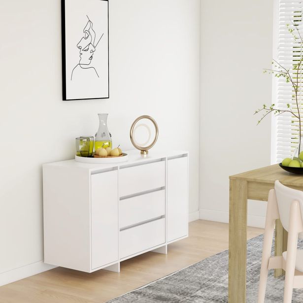 Senkki 3 vetolaatikkoa 120x41x75cm lastulevy valkoinen