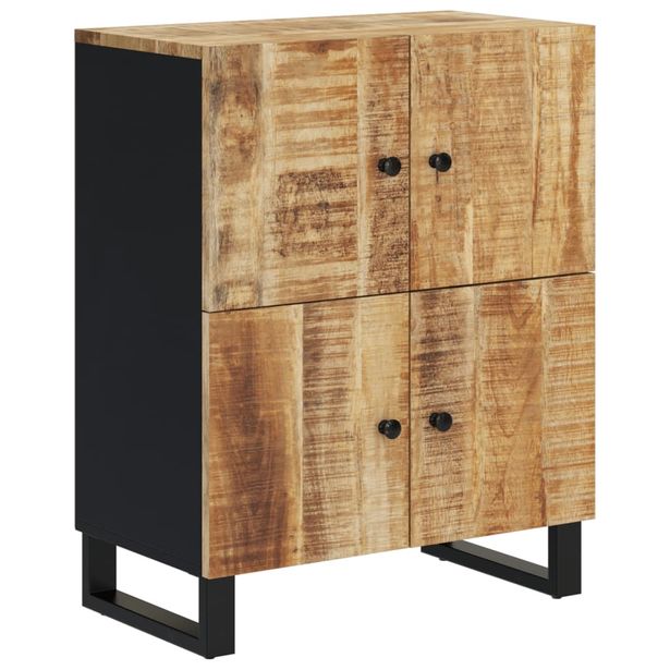 Senkki 4 ovella 60x33x75 cm täysi mangopuu (52917)