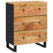 Senkki 60x33x75 cm täysi akaasiapuu (45230)