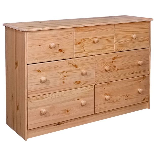 Senkki 7 laatikkoa 113x35x73 cm mänty