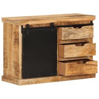 Senkki 80x30x55 cm täysi karkea mangopuu (55844)