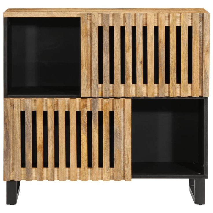 Senkki 80x34x75 cm täysi karkea mangopuu (77569)