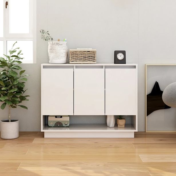 Senkki 97x31x75 cm lastulevy valkoinen