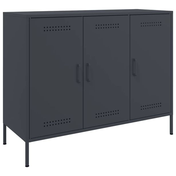 Senkki antrasiitti 100,5x39x79 cm teräs (43026)