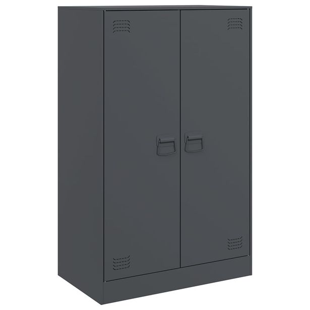 Senkki antrasiitti 67x39x107 cm teräs (41663)