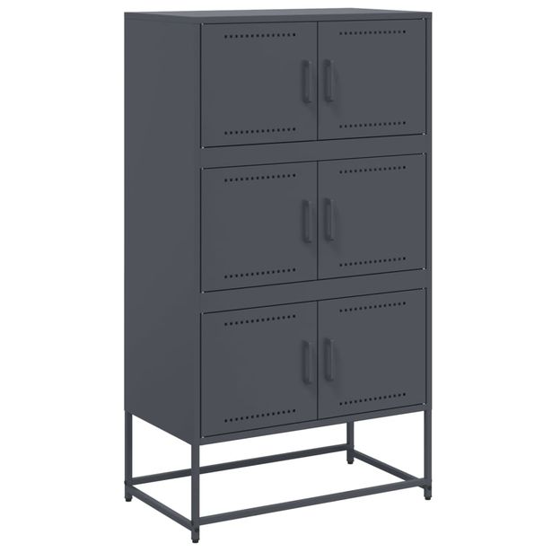 Senkki antrasiitti 68,5x38,5x123,5 cm teräs (46490)