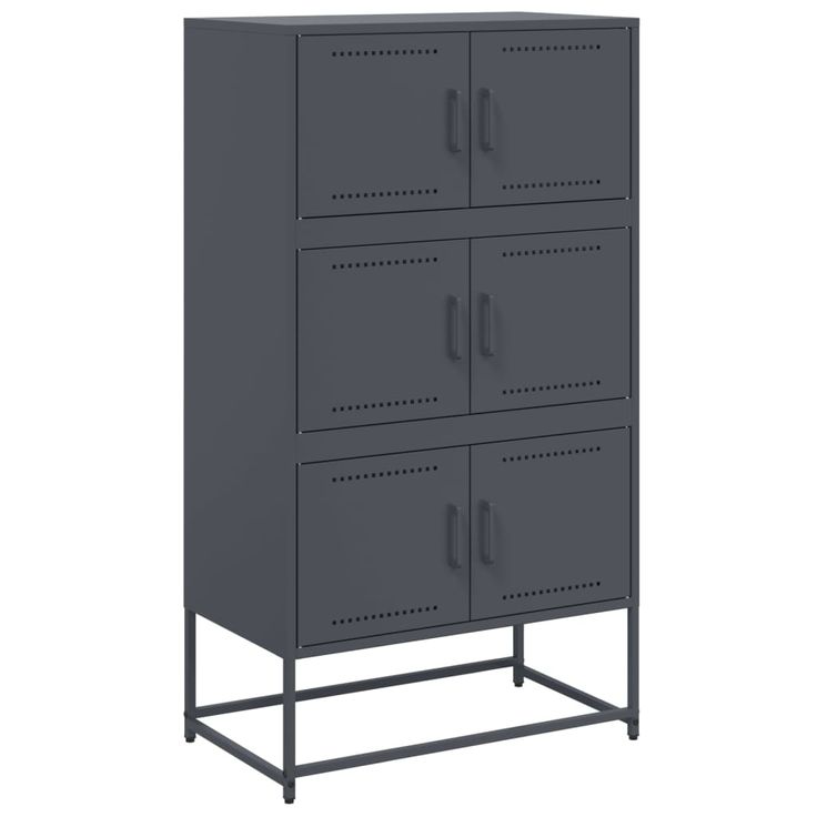 Senkki antrasiitti 68,5x38,5x123,5 cm teräs (46490)