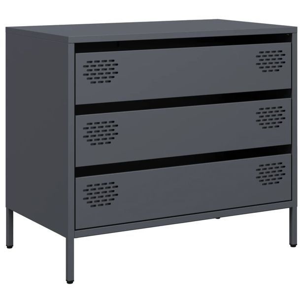 senkki antrasiitti 68x39x58,5 cm kylmävalssattu teräs (51294)