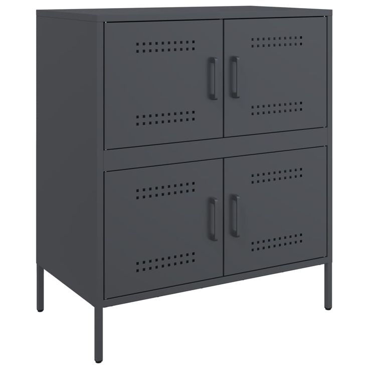 Senkki antrasiitti 68x39x79 cm teräs (42954)