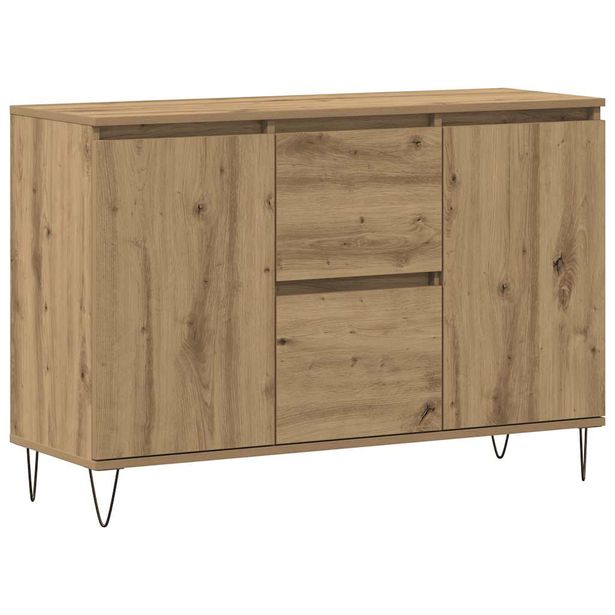Senkki artesaani tammi 104x35x70 cm tekninen puu (57267)