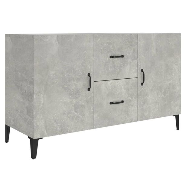 Senkki betoninharmaa 100x36x60 cm tekninen puu (12523)