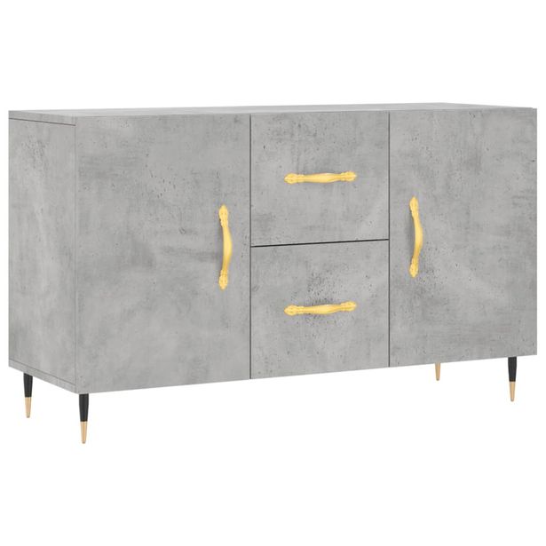 Senkki betoninharmaa 100x36x60 cm tekninen puu (28152)