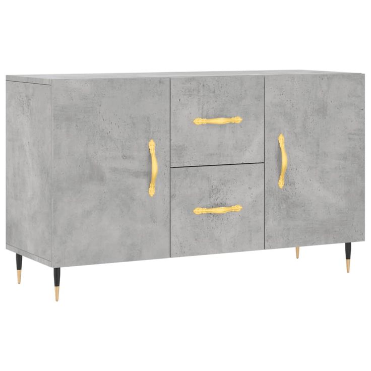 Senkki betoninharmaa 100x36x60 cm tekninen puu (28152)