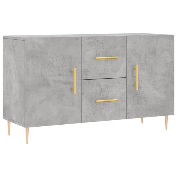 Senkki betoninharmaa 100x36x60 cm tekninen puu (28160)