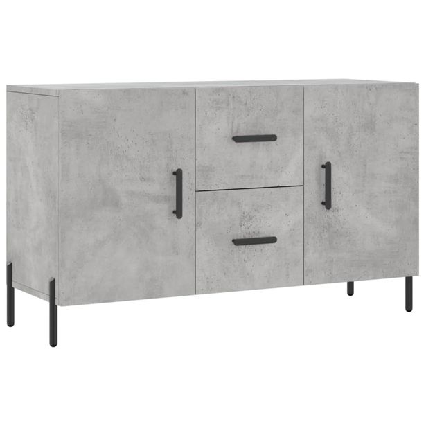 Senkki betoninharmaa 100x36x60 cm tekninen puu (28184)