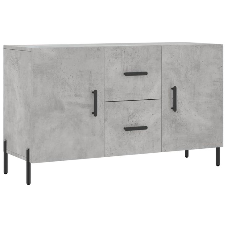 Senkki betoninharmaa 100x36x60 cm tekninen puu (28184)