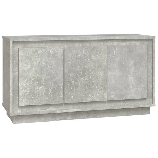 Senkki betoninharmaa 102x35x55 cm tekninen puu (31889)