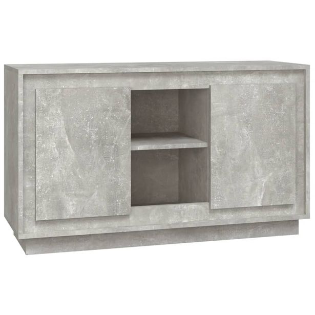 Senkki betoninharmaa 102x35x60 cm tekninen puu (31881)