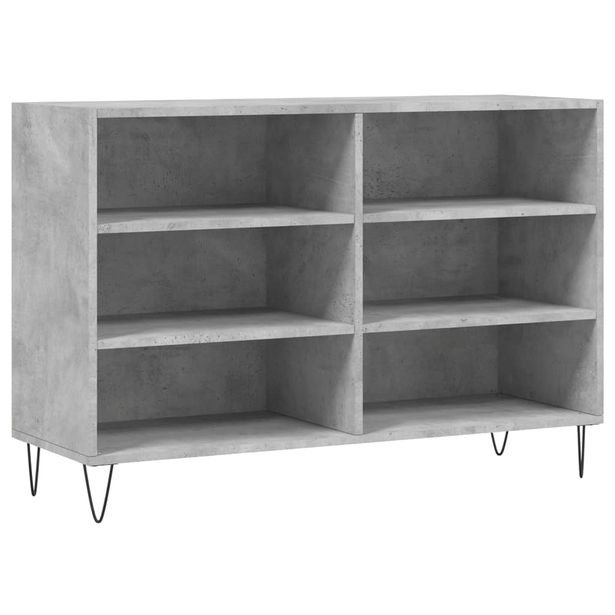 Senkki betoninharmaa 103,5x35x70 cm tekninen puu (27112)