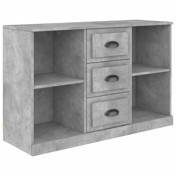 Senkki betoninharmaa 104,5x35,5x67,5 cm tekninen puu (16236)