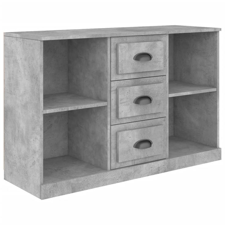 Senkki betoninharmaa 104,5x35,5x67,5 cm tekninen puu (16236)
